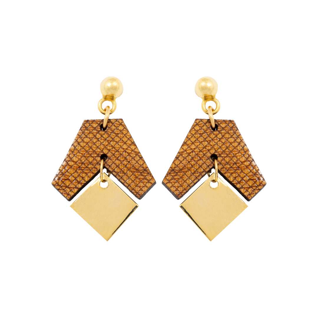 Cacah Gori Recycled Wood Earrings