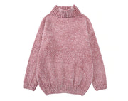 Autumn and winter new chenille velvet sweater female Korean version of lazy loose thin outside wearing hooded sweater women