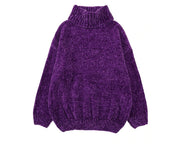 Autumn and winter new chenille velvet sweater female Korean version of lazy loose thin outside wearing hooded sweater women