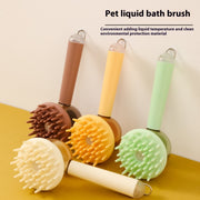 3 In 1 Pets Bath Brush For Dogs And Cats Shower Massage Brush, Depilation Comb And Foaming Tool, Anti-frizz Beauty Brush Pet Products