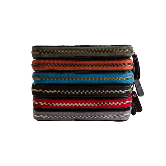 Caroline Long Zip Vegan Purse (6 Colours Available)